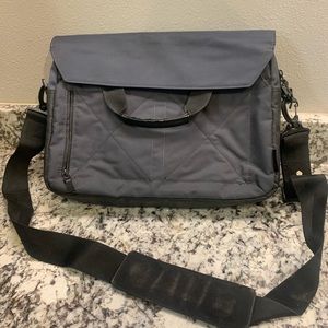 Laptop bag, grey/black camo